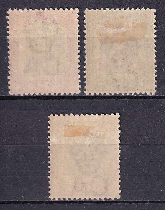 British Central Africa 1901 part set (CA) , M/H               (SG 57d-e,58,CV £16 (R370)