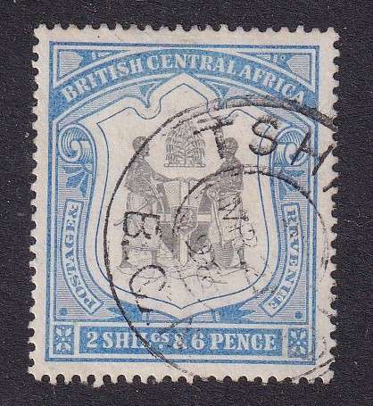 British Central Africa 1897-1900 2/6 ultramarine , used               (SG 48,CV £50 (R1150)
