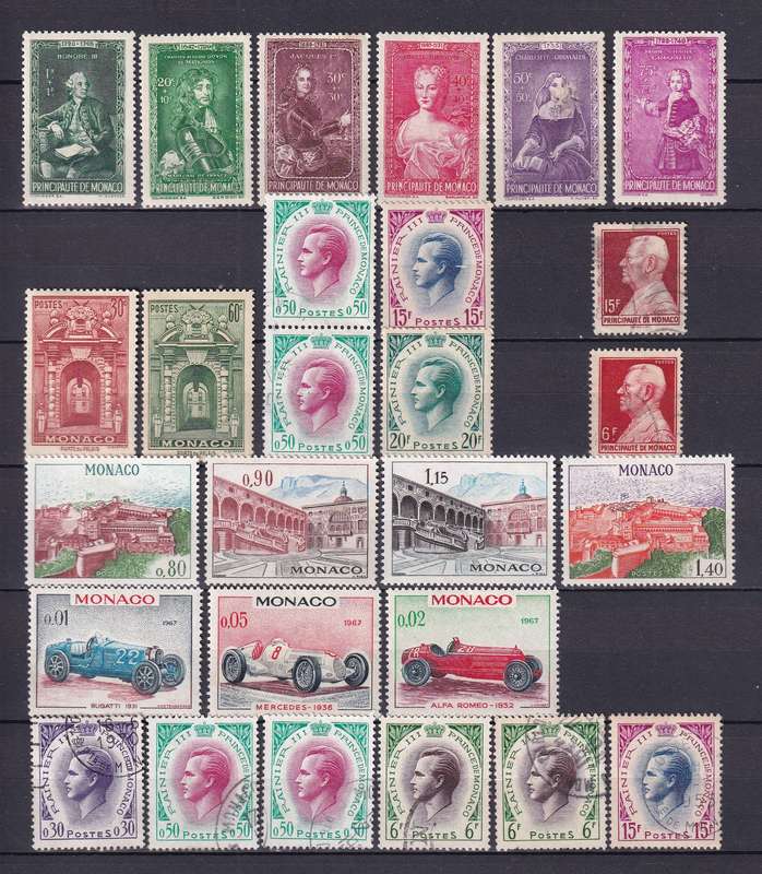 Monaco part sets, M/H & used