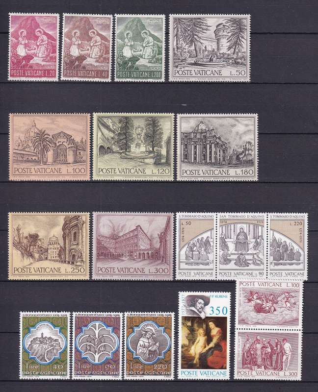 Vatican sets, MNH         (3 X SCANS)