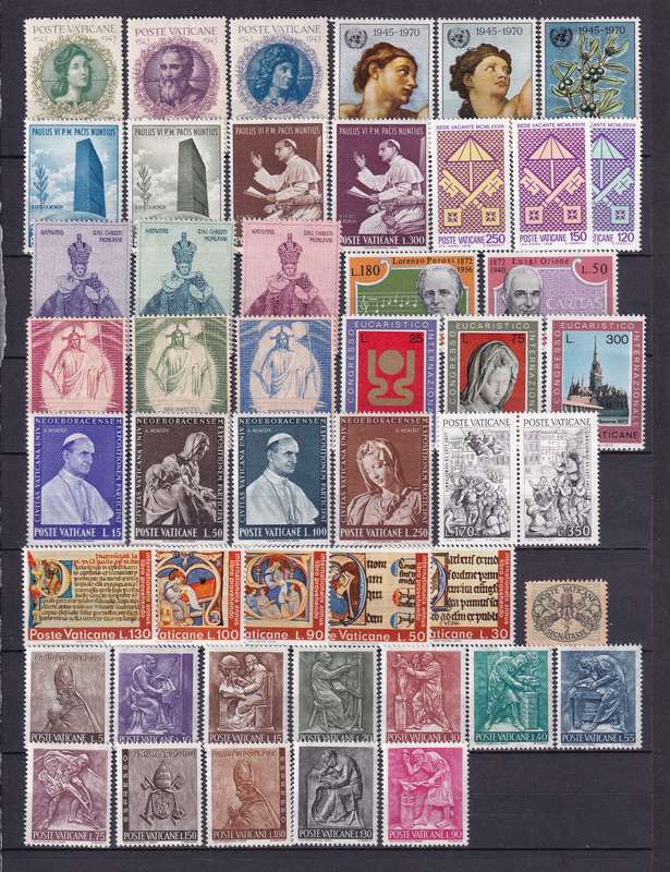 Vatican sets, MNH         (3 X SCANS)
