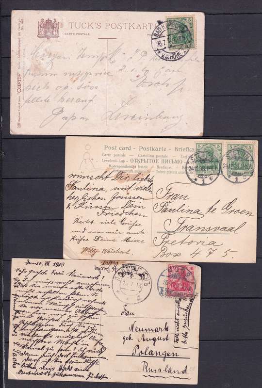 Germany Postcards x 14 , used mixed condition         (10 x SCANS)