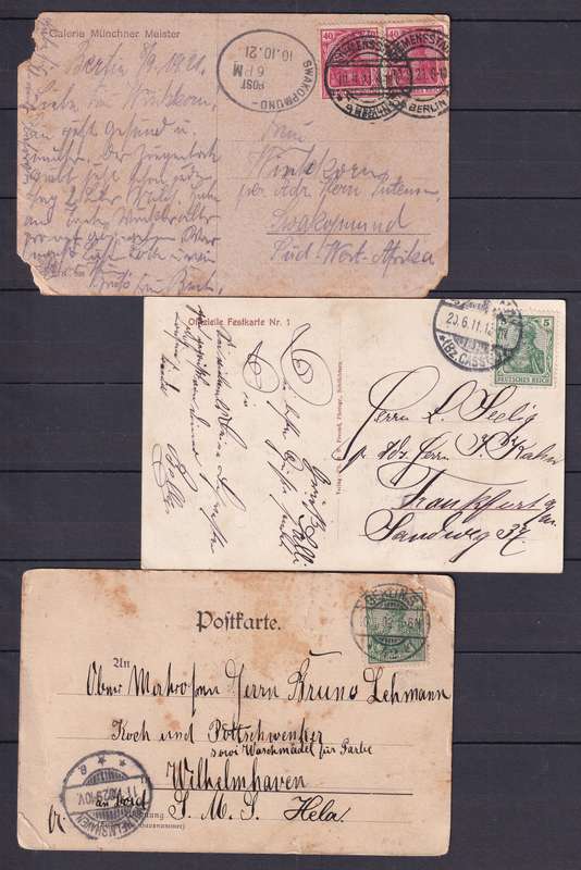 Germany Postcards x 14 , used mixed condition         (10 x SCANS)