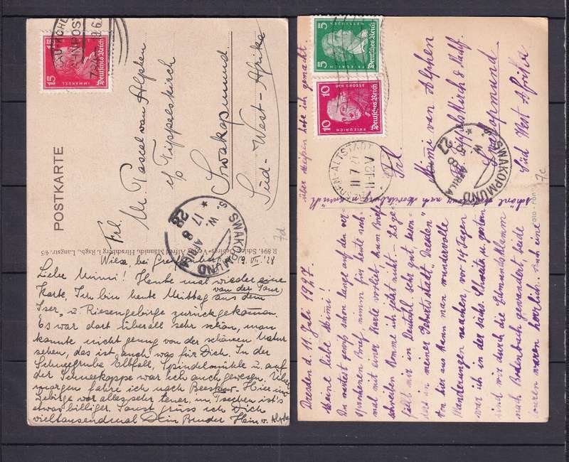 Germany Postcards x 14 , used mixed condition         (10 x SCANS)