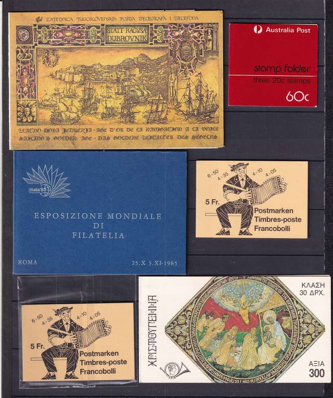 GB ,Canada ,Australia and world mix of stamp booklets X 65 (complete), MNH         ( 6 X SCANS)