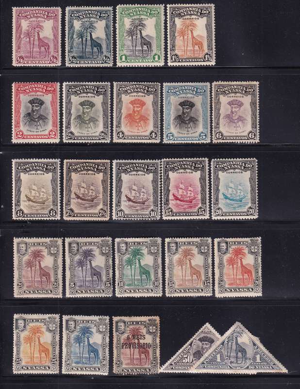 Nyassa 1921 part sets, M/H               (2 X SCANS)
