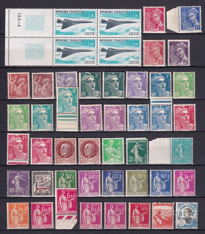 France and colonies , M/H                   (4 X SCANS)