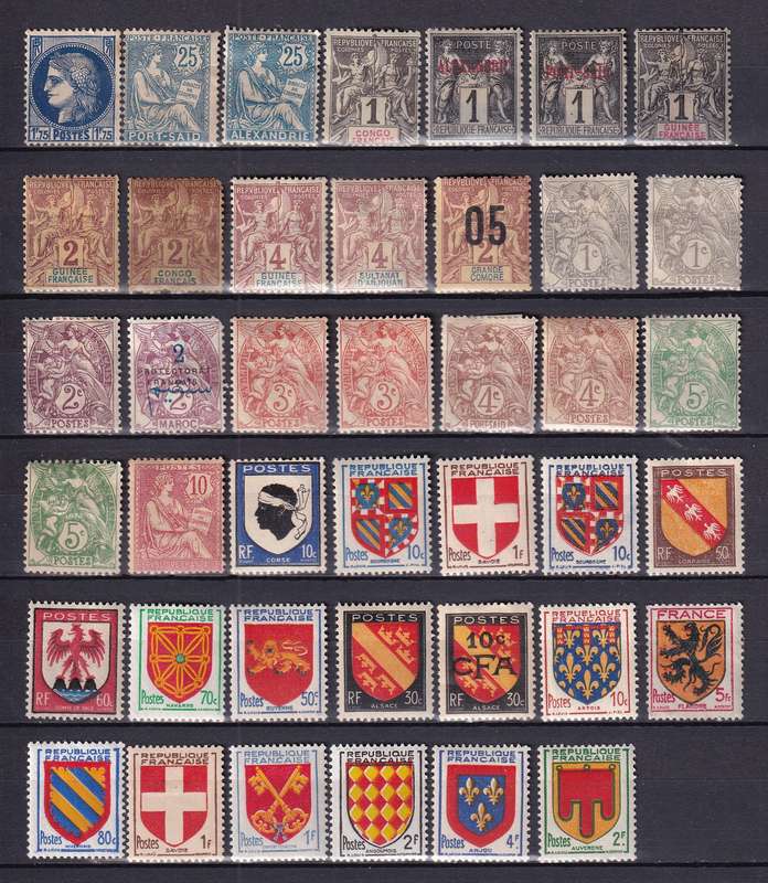 France and colonies , M/H                   (4 X SCANS)