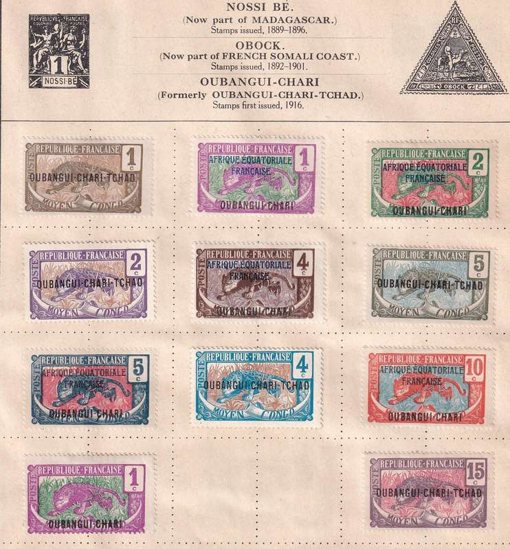 France and colonies on 14 pages , M/H and used       (note stamps adherence to pages)