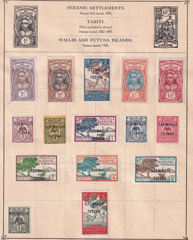 France and colonies on 14 pages , M/H and used       (note stamps adherence to pages)