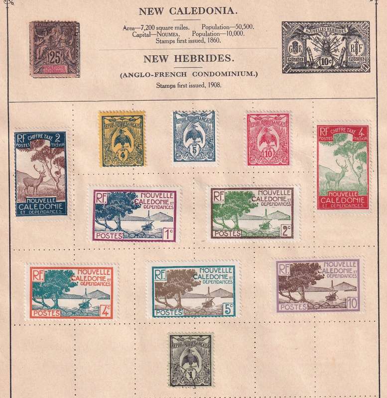 France and colonies on 14 pages , M/H and used       (note stamps adherence to pages)