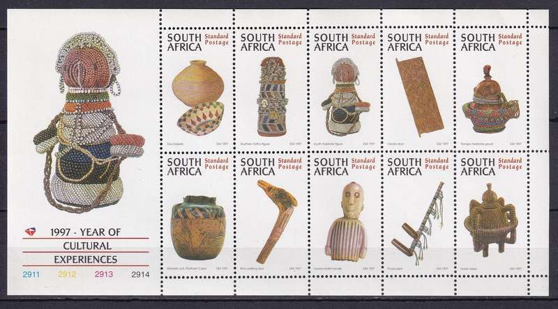South Africa 1997 Cultural Experiences mini sheet, MNH                ( SACC 1030, CV R95)