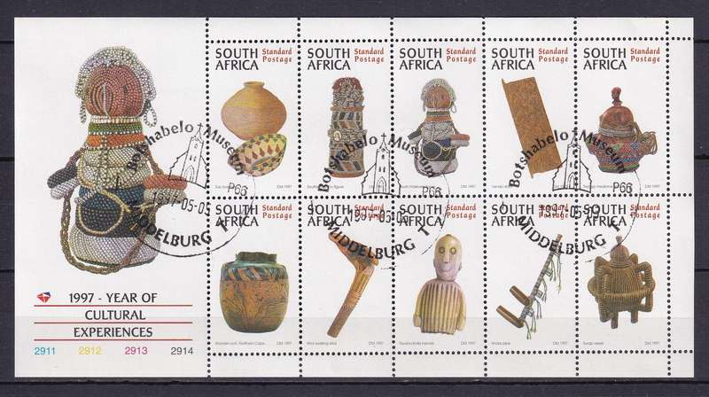 South Africa 1997 Cultural Experiences mini sheet, MNH                ( SACC 1030, CV R95)
