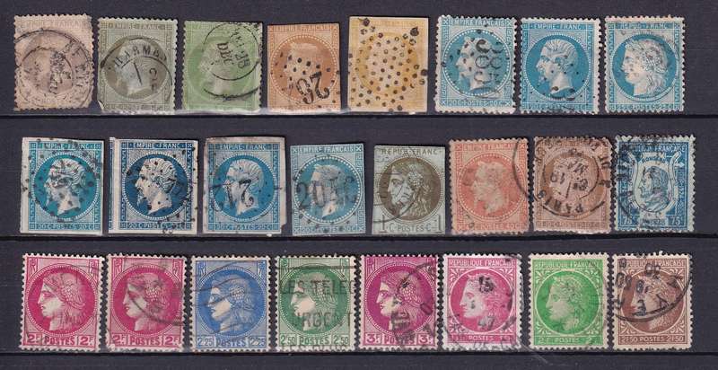 France part sets , used mixed condition