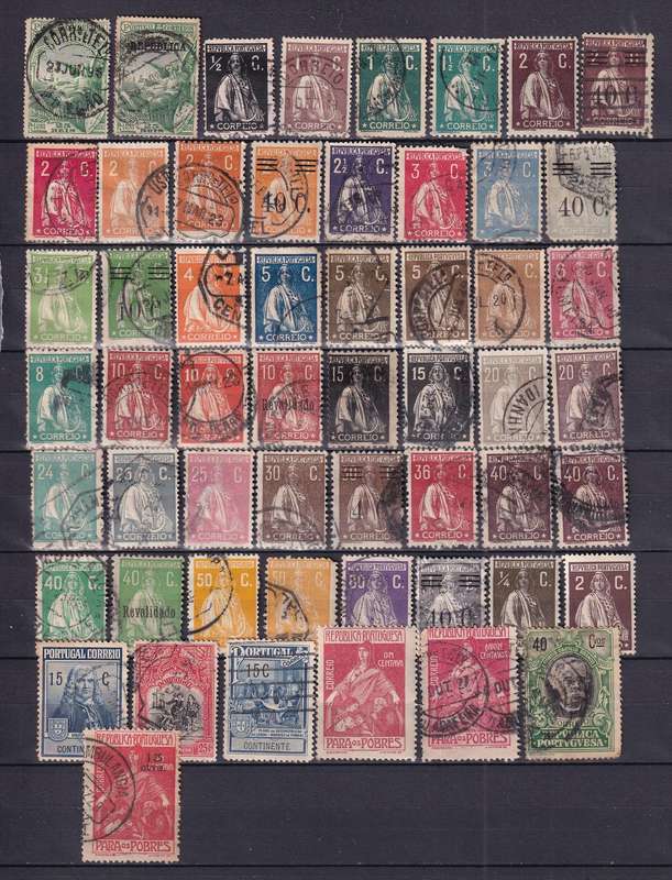 Portugal part sets, M/H & used              (2 x scans)