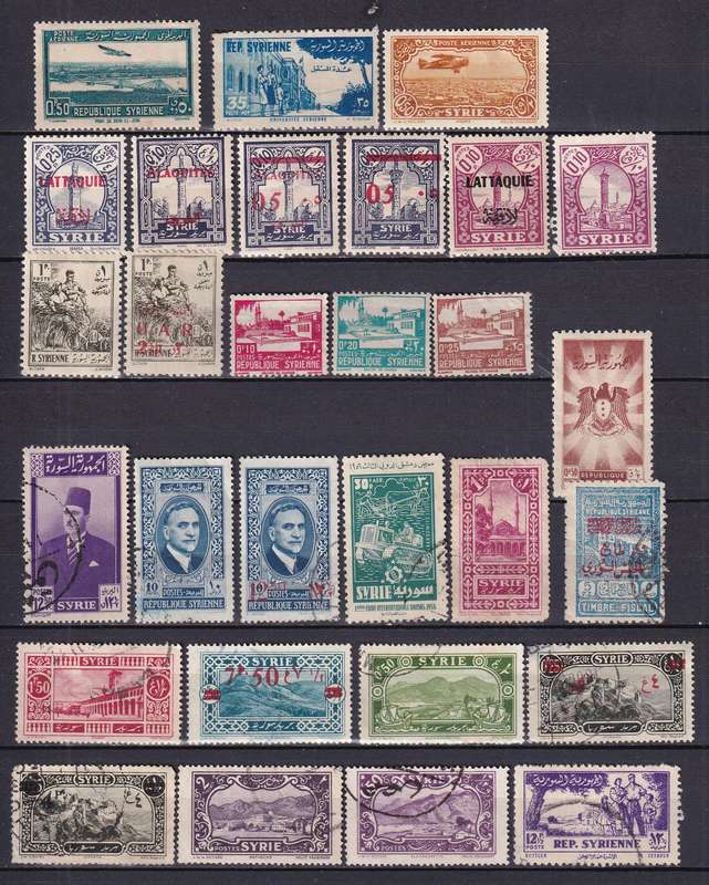 Syria part sets, M/H & used        ( 2 x SCANS)