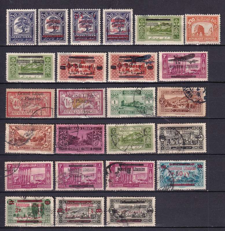 Lebanon part sets, M/H & used
