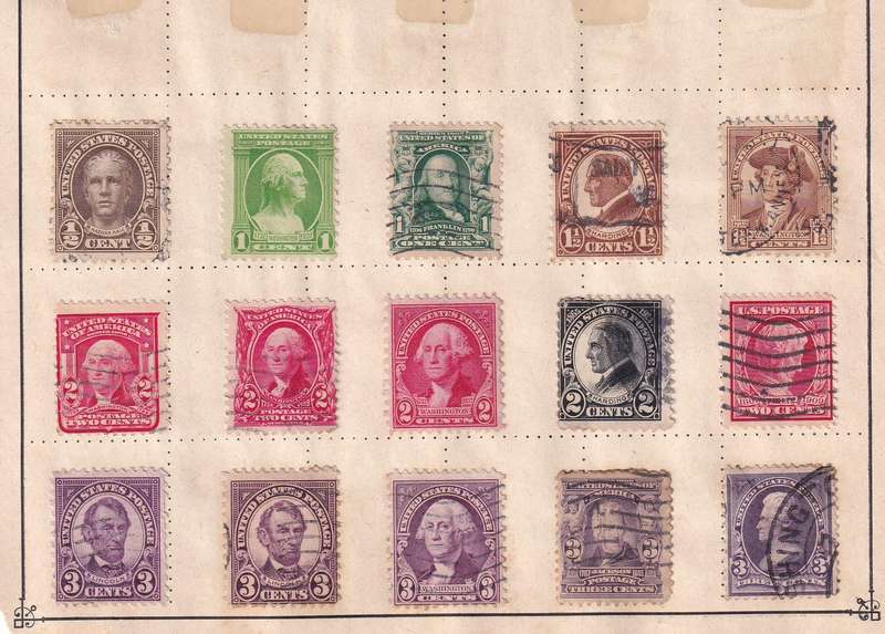 USA part sets, M/H & used  mixed condition          (8 x scans, note some stamp adherence to pages)