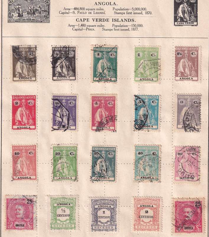 Portugal and colonies part sets on pages , M/H & used                      (11 X SCANS)
