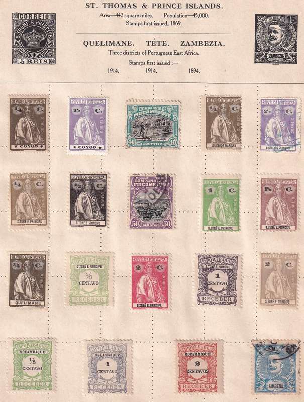 Portugal and colonies part sets on pages , M/H & used                      (11 X SCANS)