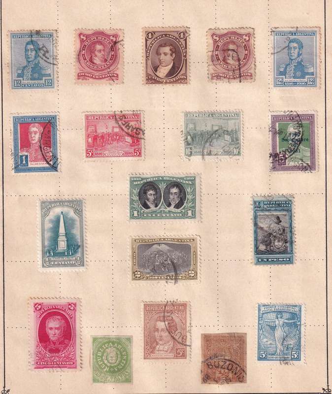 Argentina 1862 > part sets, M/H & used              (4 scans, note stamp adherence to pages)
