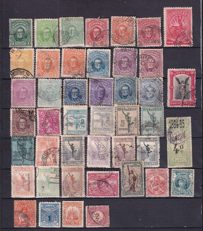 Uruguay 1901 > part sets , used       ( 3 x scans)