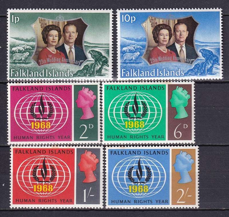 Falkland Islands  part sets, MNH & M/H         (2 X SCANS)