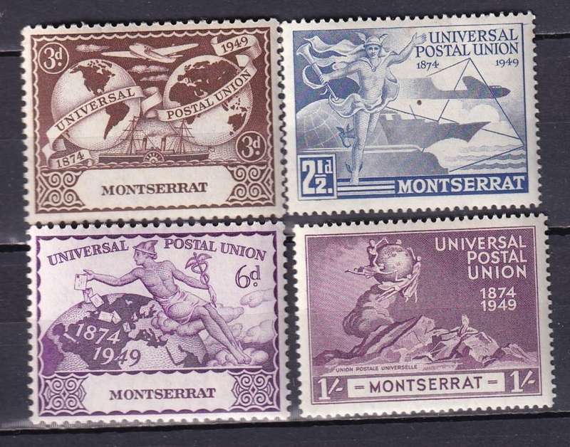 Montserrat 1949 UPU set , M/H                     (SG 117-120)