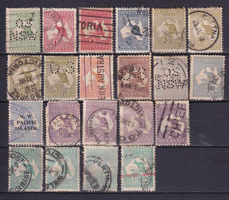 Australia 1913> Roos part sets, used