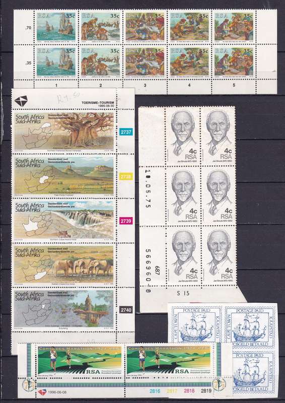 South Africa mixed clearance lot , MNH & M/H                    (15 X  SCANS, cannot scan all)