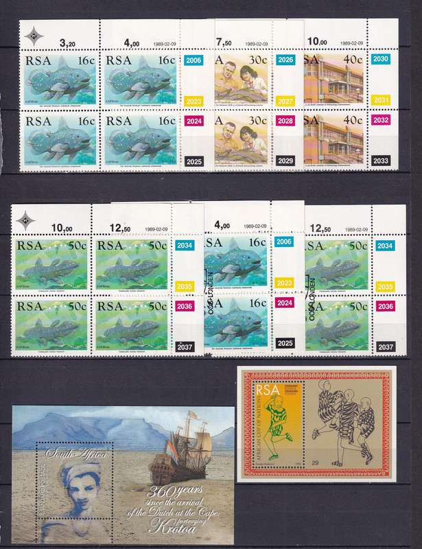 South Africa mixed clearance lot , MNH & M/H                    (15 X  SCANS, cannot scan all)