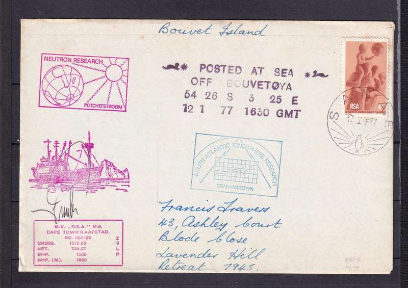 SA National Antarctic Expedition Covers - SAMAE - SA AGULHAS               ( 12 x COVERS)