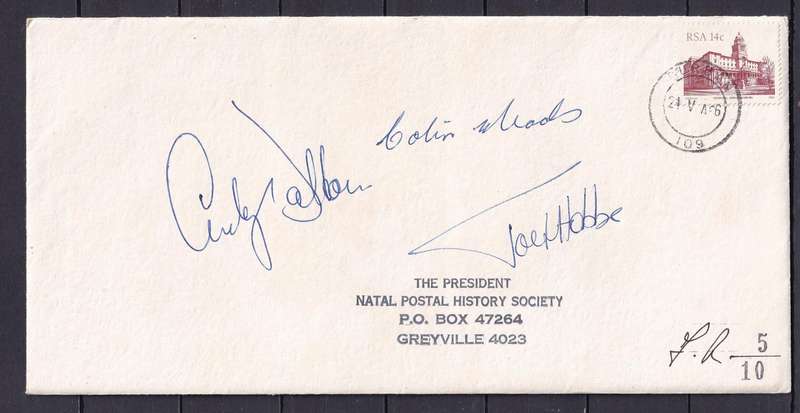 South Africa signed covers x 11                        ( 9 x SCANS)