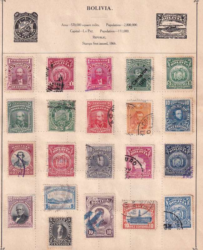 South Central America (Venezuela, Porto Rico, Costa Rica, Mexico ext)  M/H & used     ( 14 x SCANS)