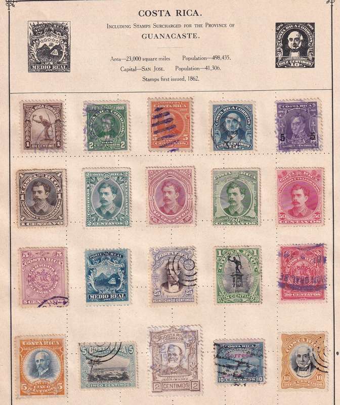 South Central America (Venezuela, Porto Rico, Costa Rica, Mexico ext)  M/H & used     ( 14 x SCANS)