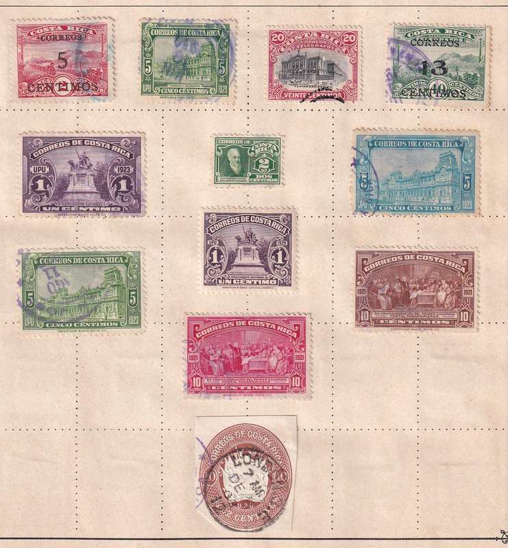 South Central America (Venezuela, Porto Rico, Costa Rica, Mexico ext)  M/H & used     ( 14 x SCANS)