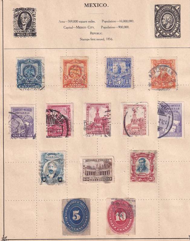 South Central America (Venezuela, Porto Rico, Costa Rica, Mexico ext)  M/H & used     ( 14 x SCANS)