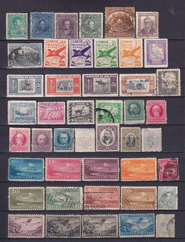 South Central America (Venezuela, Porto Rico, Costa Rica, Mexico ext)  M/H & used     ( 14 x SCANS)