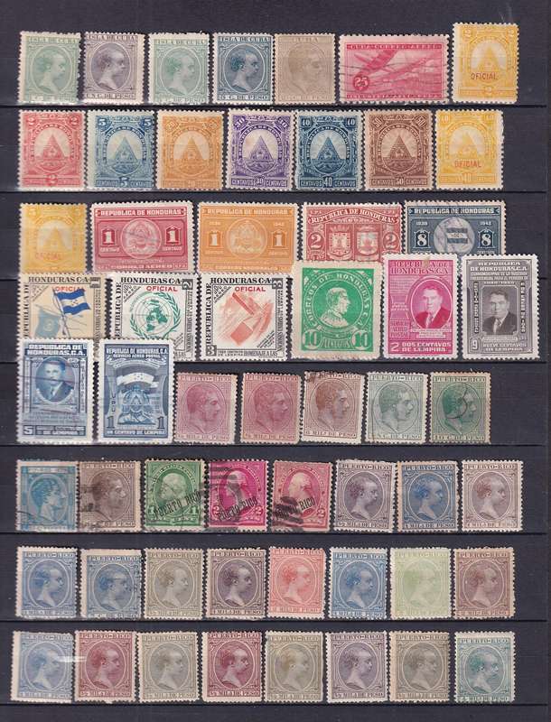 South Central America (Venezuela, Porto Rico, Costa Rica, Mexico ext)  M/H & used     ( 14 x SCANS)