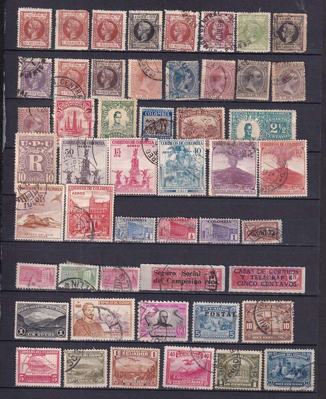 South Central America (Venezuela, Porto Rico, Costa Rica, Mexico ext)  M/H & used     ( 14 x SCANS)