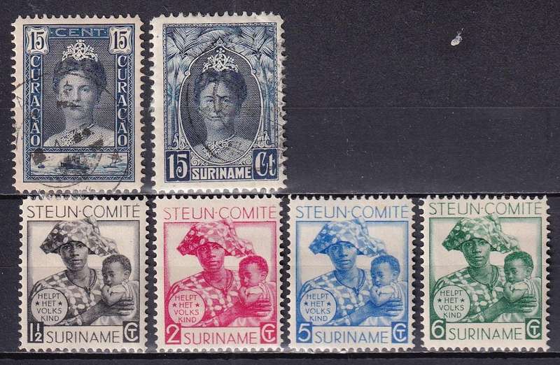 Netherlands part sets, M/H & used              (2 x scans)