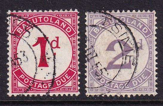 Basutoland 1933 Postage due set, used        (SACC 1-2, CV R950)