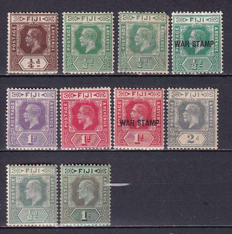 Fiji KG V & KG VI  mixed lot, M/H