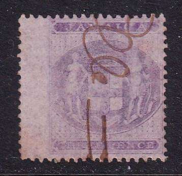 Jamaica 1855-74 3d purple/lilac (CC), used          (SG F6, CV £27)