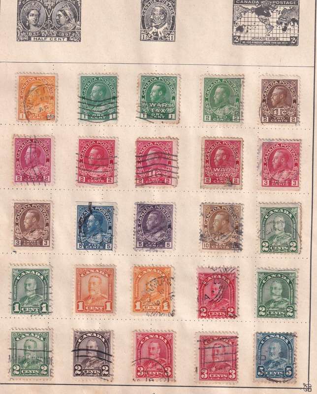 Canada QV, KG V part sets , M/H & used                (7 x scans, some stamp adherence to pages )