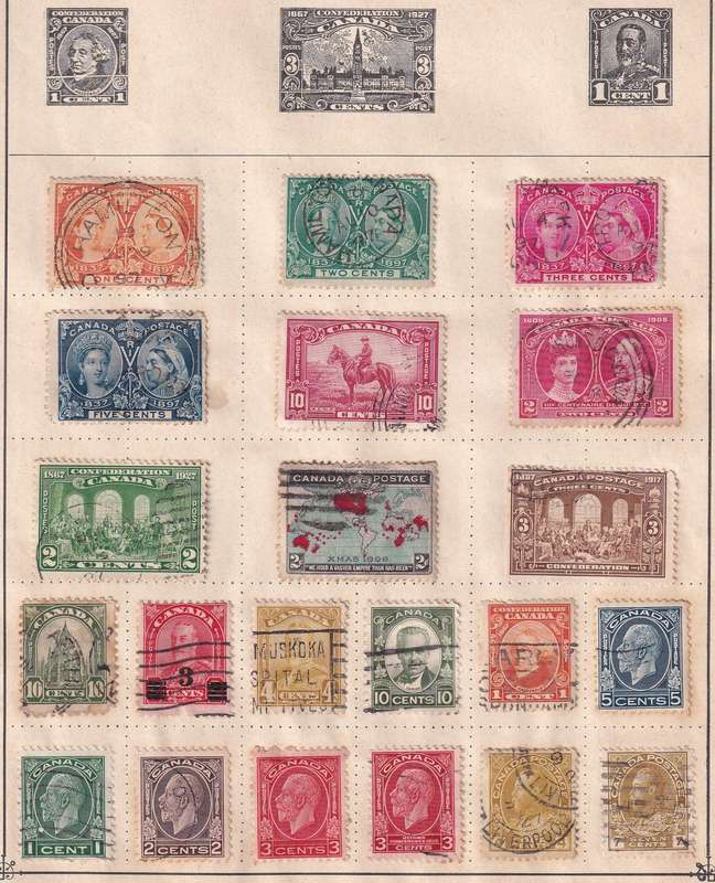 Canada QV, KG V part sets , M/H & used                (7 x scans, some stamp adherence to pages )