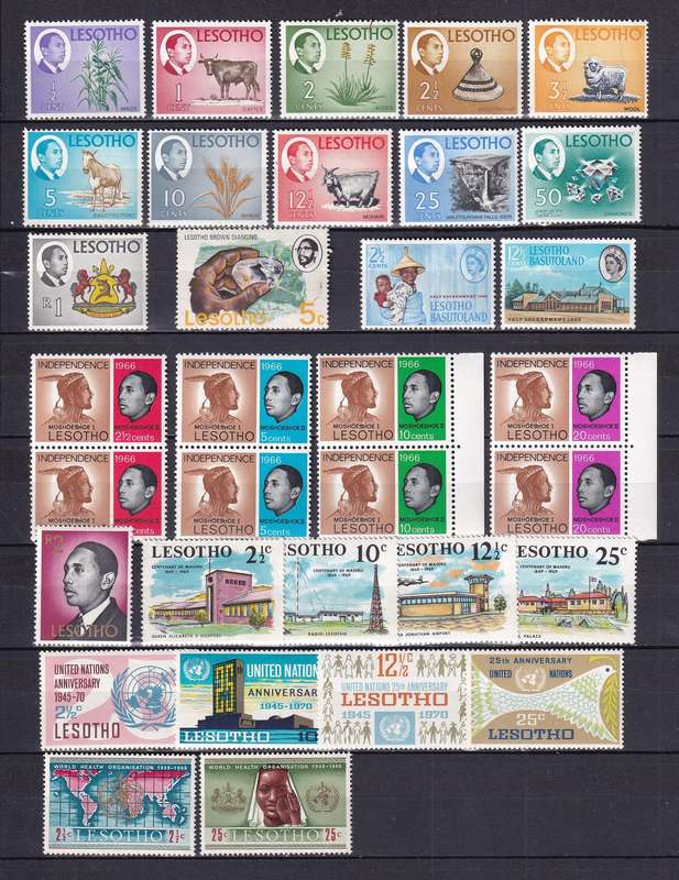 Lesotho sets and part sets, MNH & M/H              (3 X SCANS)