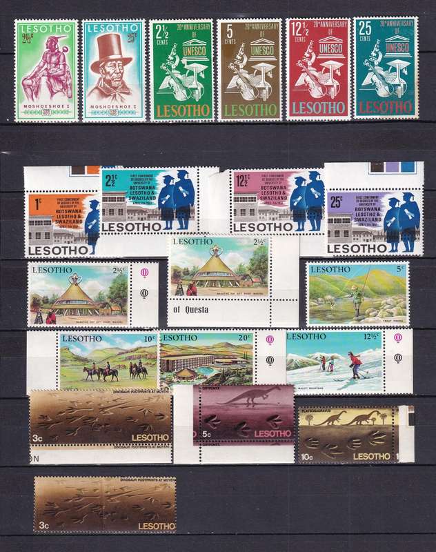 Lesotho sets and part sets, MNH & M/H              (3 X SCANS)