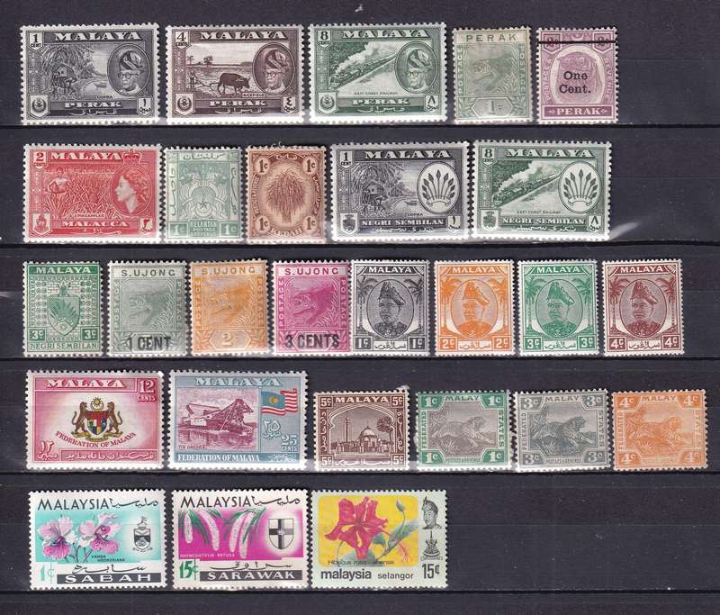 Malaysia States part sets, M/H