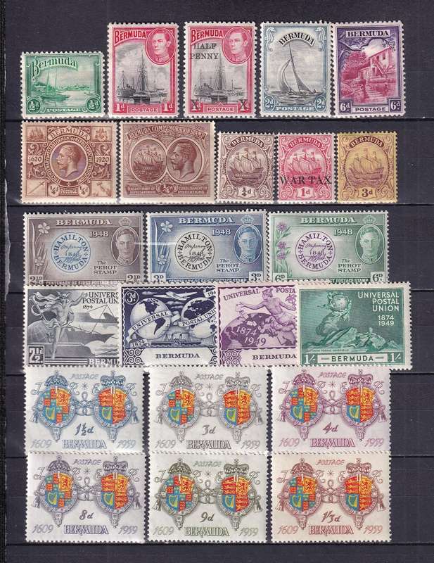 Bermuda KG VI part sets, M/H
